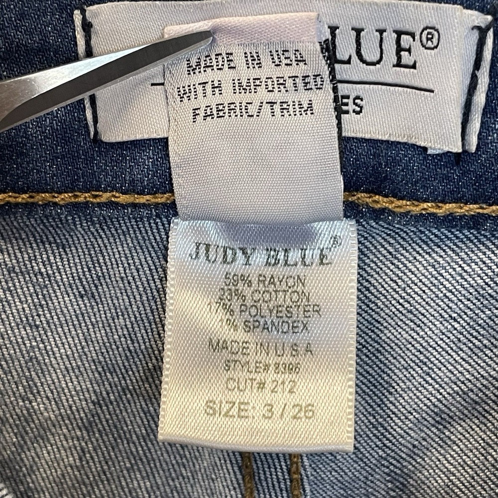 Judy Blue Womens 3/26 Jeans‎ Super Flare Boot Cut Stretch High Rise Medium Wash - Picture 6 of 9